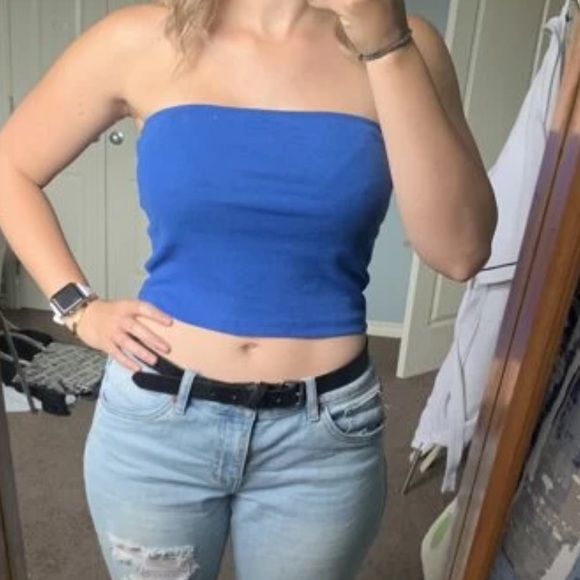 Rib-knit tube/ crop top - Picture 4 of 5